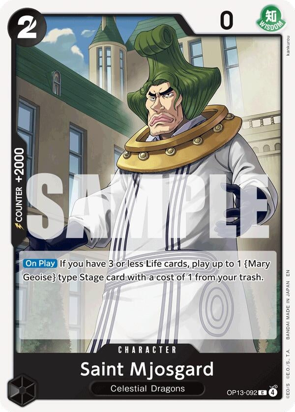 Image for Saint Mjosgard - One Piece Card Game