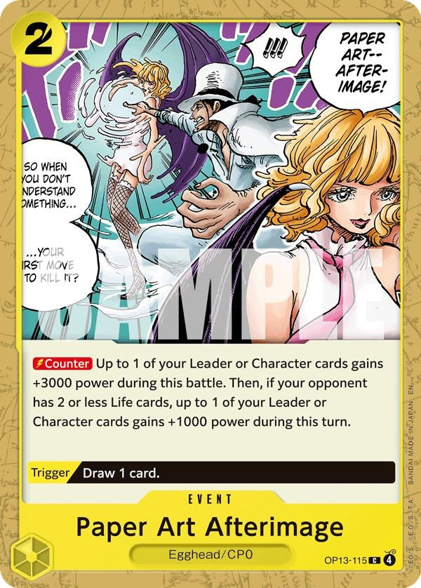 Image for Paper Art Afterimage - One Piece Card Game
