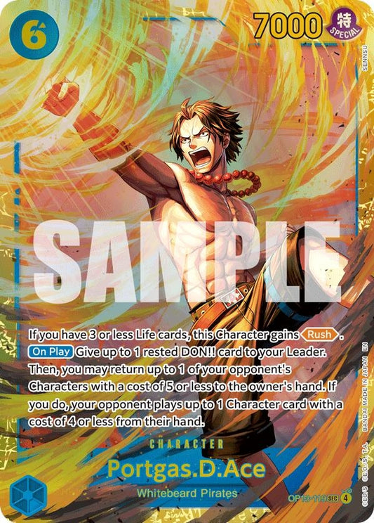 Image for Portgas.D.Ace (119) (SP) - One Piece Card Game