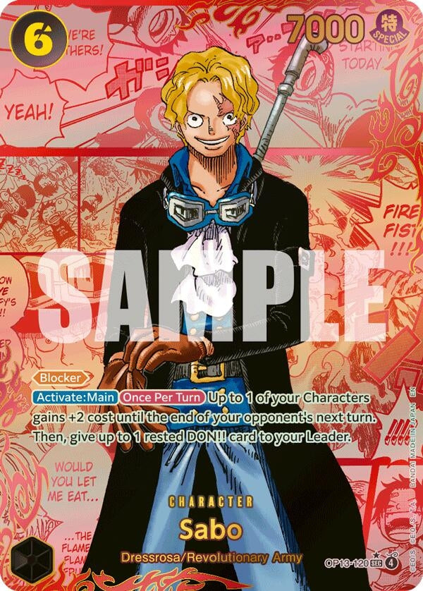 Image for Sabo (120) (Red Super Alternate Art) - One Piece Card Game