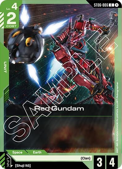 Image for Red Gundam (C) - Gundam Card Game