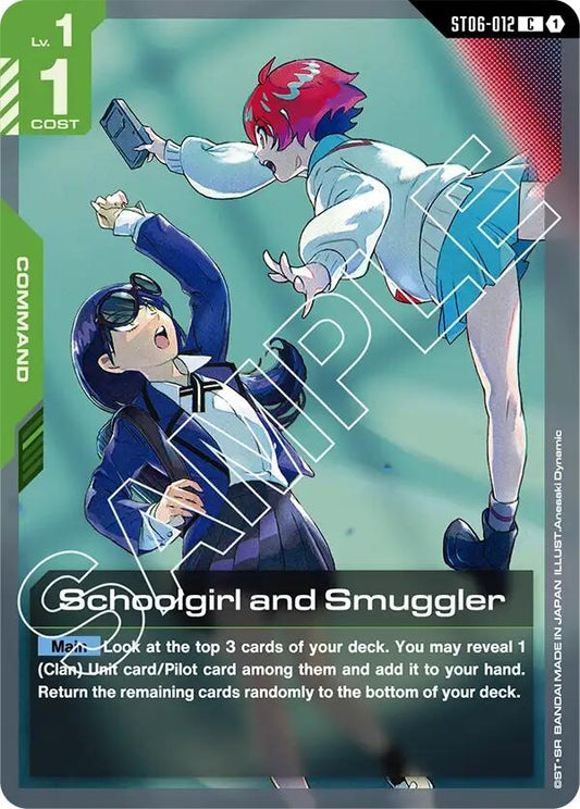 Image for Schoolgirl and Smuggler - Gundam Card Game