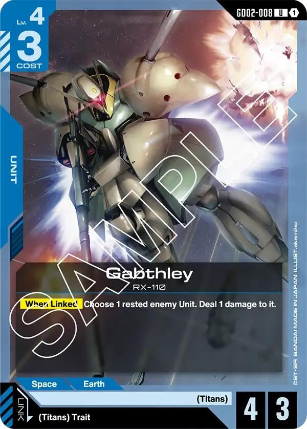 Image for Gabthley - Gundam Card Game