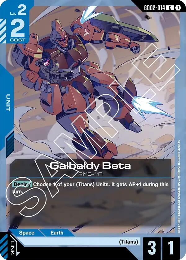 Image for Galbaldy Beta - Gundam Card Game