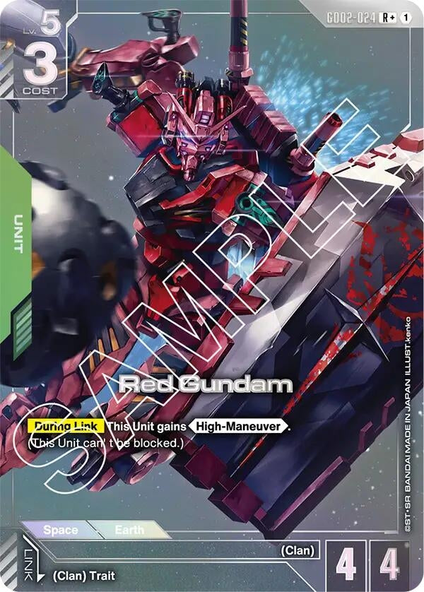 Image for Red Gundam (R+) - Gundam Card Game