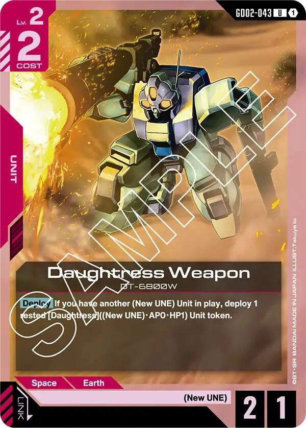Image for Daughtress Weapon - Gundam Card Game