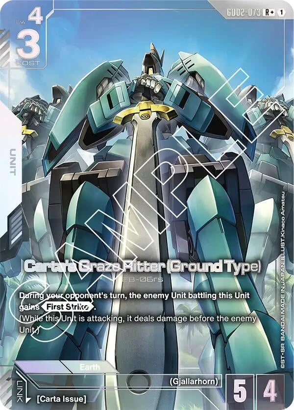 Image for Carta's Graze Ritter (Ground Type) (R+) - Gundam Card Game