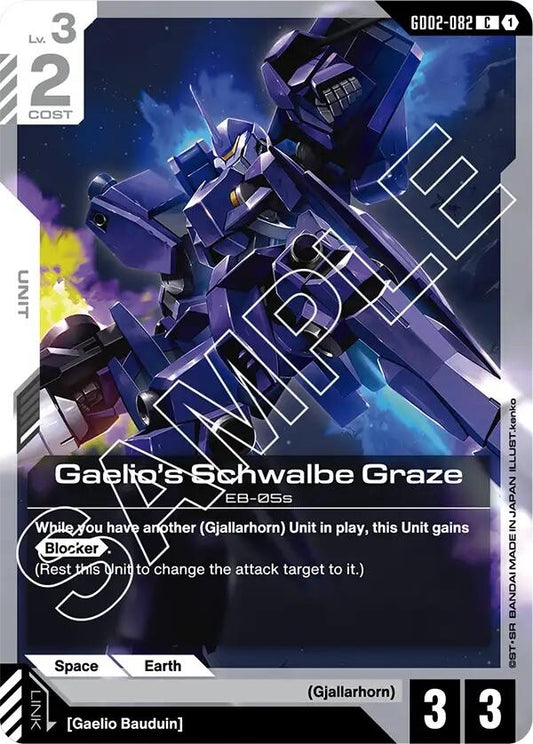 Image for Gaelio's Schwalbe Graze - Gundam Card Game