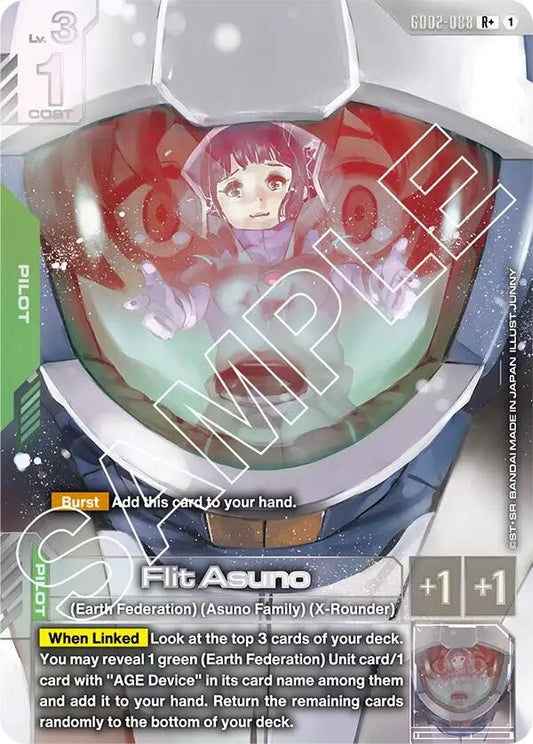 Image for Flit Asuno (R+) - Gundam Card Game