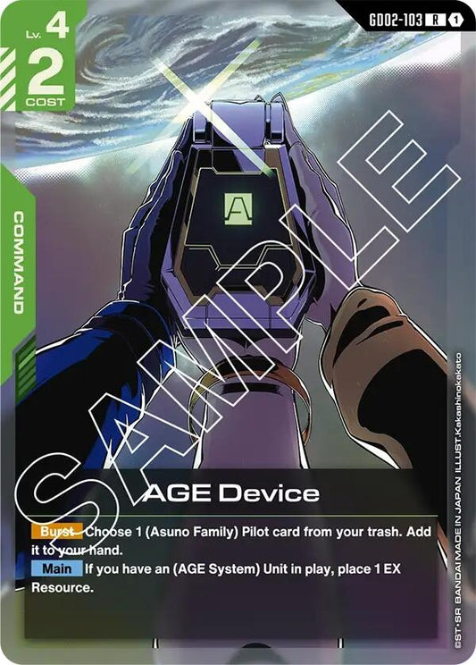 Image for AGE Device - Gundam Card Game