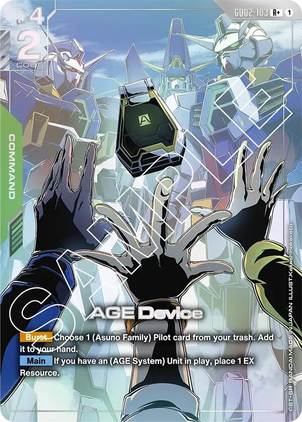 Image for AGE Device (R+) - Gundam Card Game
