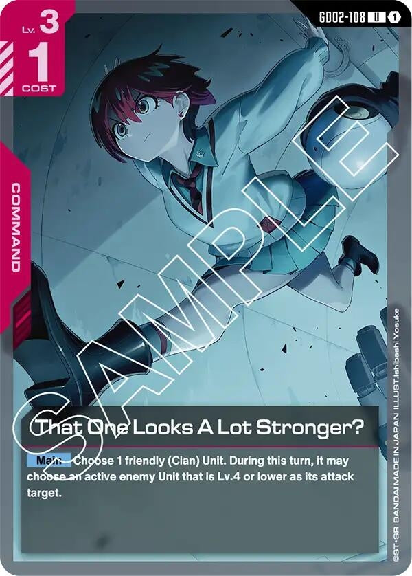 Image for That One Looks A Lot Stronger? - Gundam Card Game