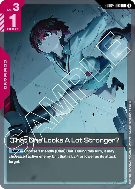 Image for That One Looks A Lot Stronger? - Gundam Card Game