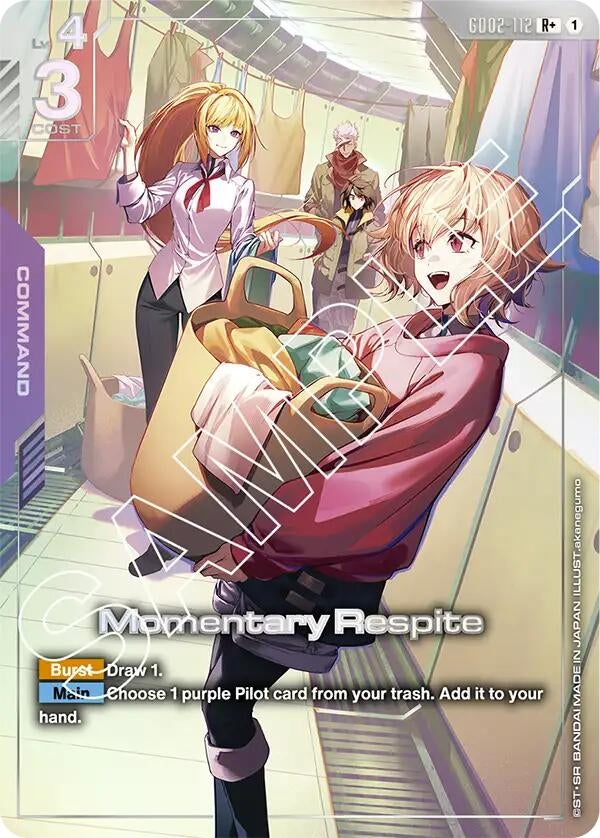 Image for Momentary Respite (R+) - Gundam Card Game