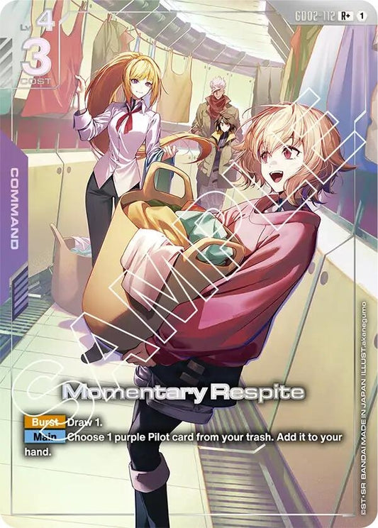 Image for Momentary Respite (R+) - Gundam Card Game