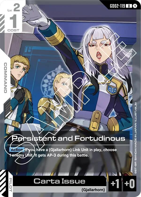 Image for Persistent and Fortudinous - Gundam Card Game