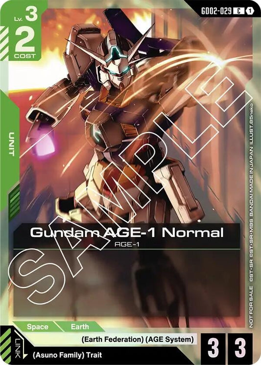 Image for Gundam AGE-1 Normal (Store Tournament Participant Pack 02) - Gundam Card Game