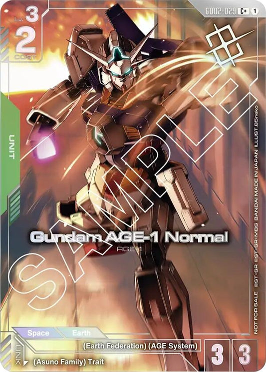 Image for Gundam AGE-1 Normal (Store Tournament Winner Pack 02) - Gundam Card Game