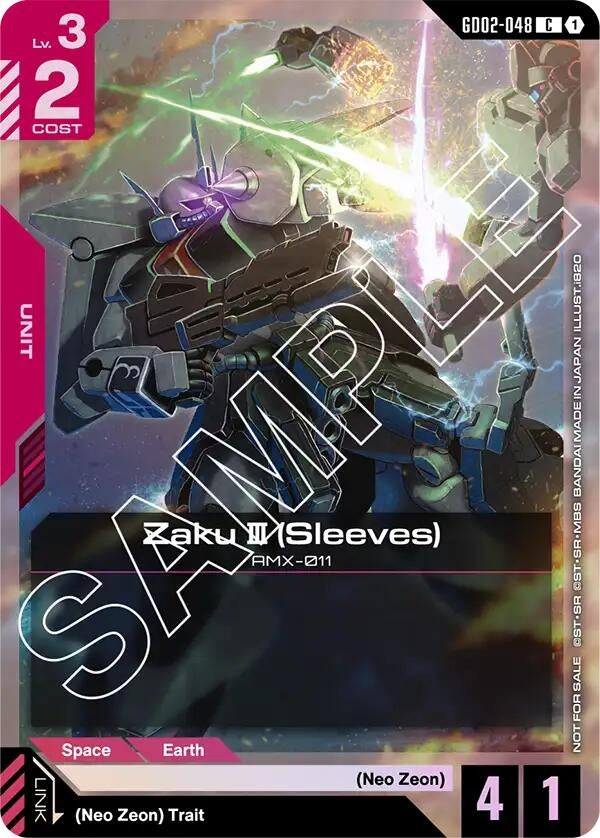 Image for Zaku III (Sleeves) (Store Tournament Participant Pack 02) - Gundam Card Game