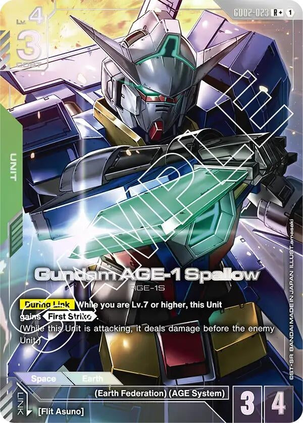 Image for Gundam AGE-1 Spallow (R+) - Gundam Card Game