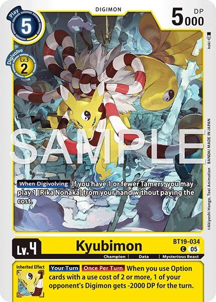 Image for Kyubimon (BT19-034) - Digimon Card Game