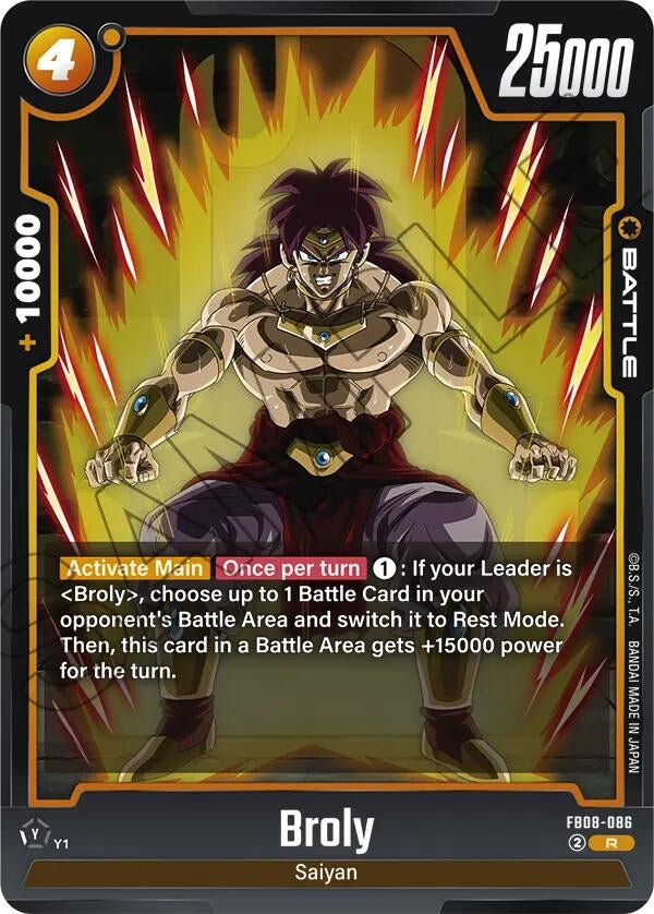 Image for Broly - FB08-086 - Dragon Ball Super: Fusion World