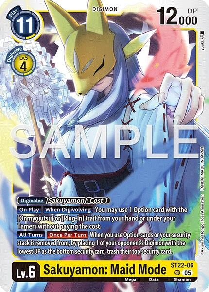 Image for Sakuyamon: Maid Mode - Digimon Card Game