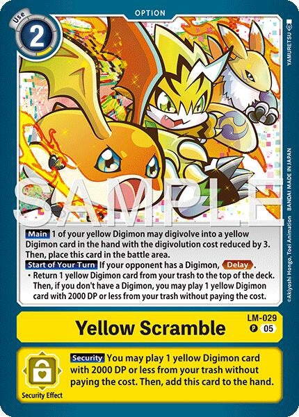 Image for Yellow Scramble (LM-029) - Digimon Card Game