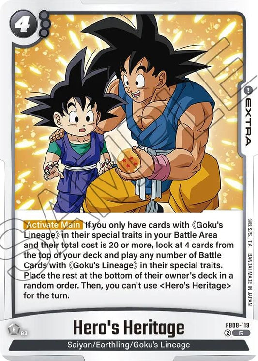 Image for Hero's Heritage - Dragon Ball Super: Fusion World