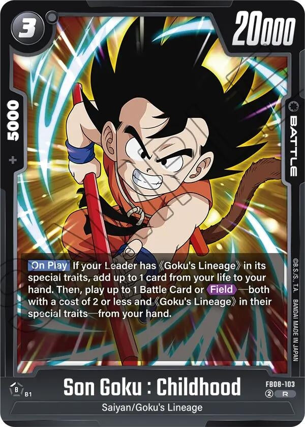 Image for Son Goku : Childhood - Dragon Ball Super: Fusion World