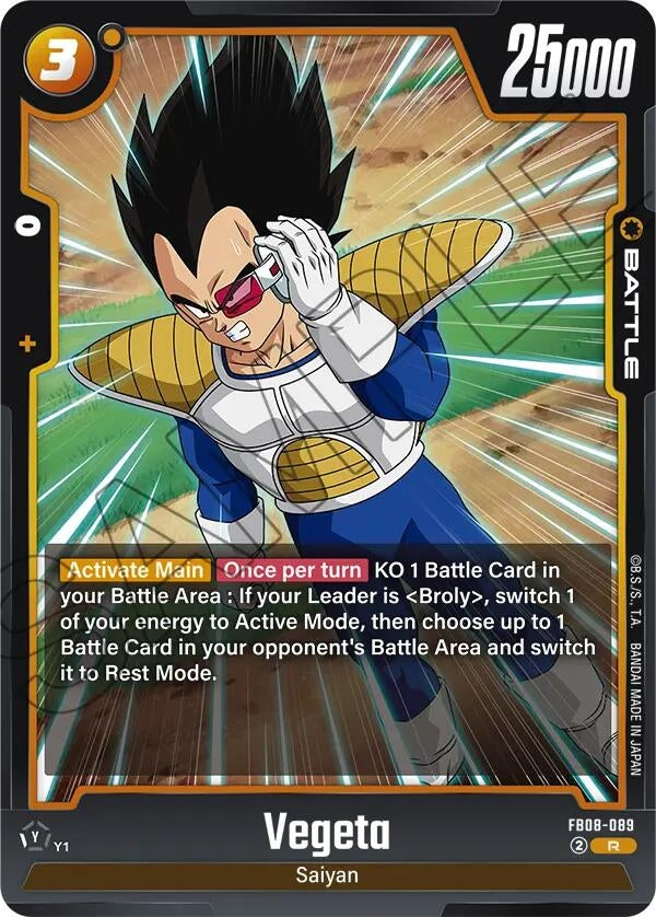 Image for Vegeta - FB08-089 - Dragon Ball Super: Fusion World