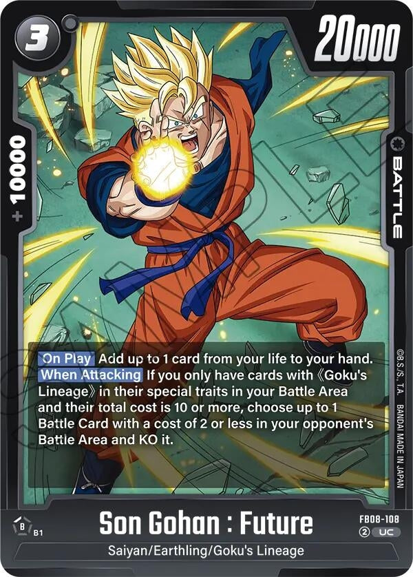 Image for Son Gohan : Future - FB08-108 - Dragon Ball Super: Fusion World