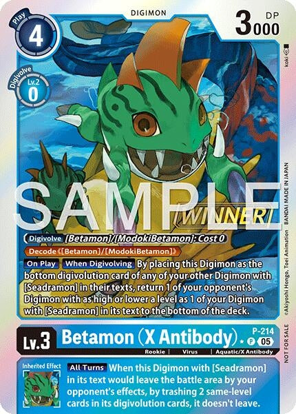 Image for Betamon (X Antibody) (Official Store Tournament 2026 Vol. 1 Winner) - Digimon Card Game