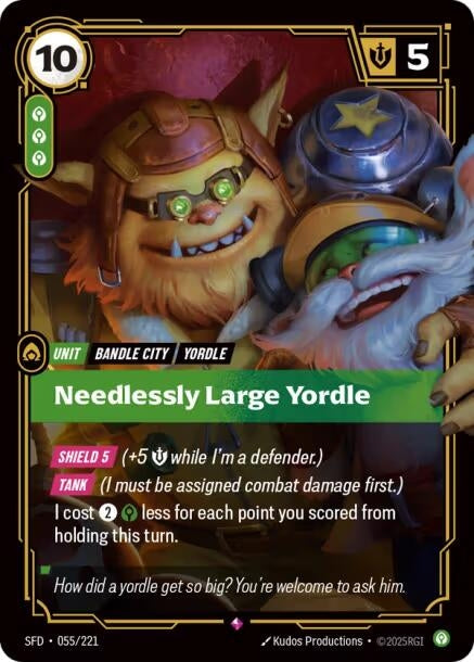 Image for Needlessly Large Yordle - Riftbound: League of Legends Trading Card Game