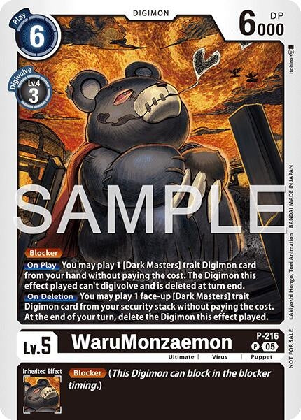 Image for WaruMonzaemon (Official Store Tournament 2026 Vol. 1) - Digimon Card Game