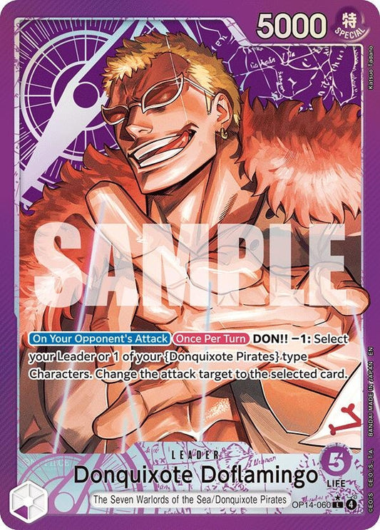 Image for Donquixote Doflamingo - OP14-060 (Alternate Art) - One Piece Card Game
