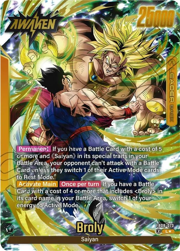 Image for Broly - FB08-073 (Alternate Art) - Dragon Ball Super: Fusion World