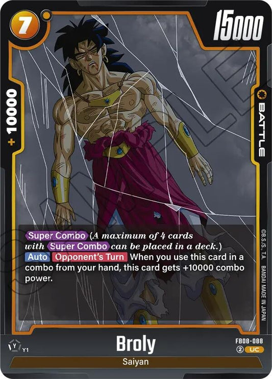 Image for Broly - FB08-088 - Dragon Ball Super: Fusion World