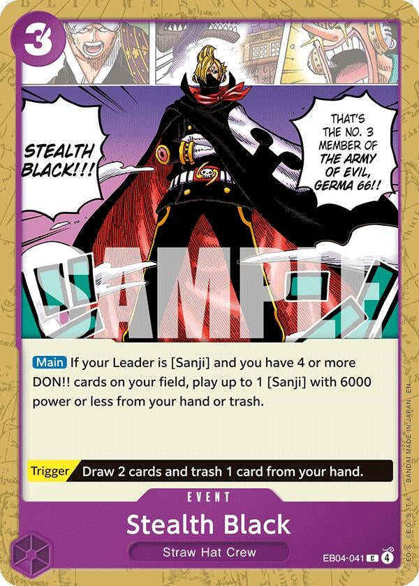 Image for Stealth Black - One Piece Card Game