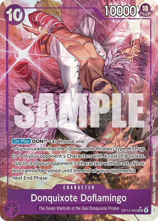 Image for Donquixote Doflamingo - OP14-069 (Alternate Art) - One Piece Card Game