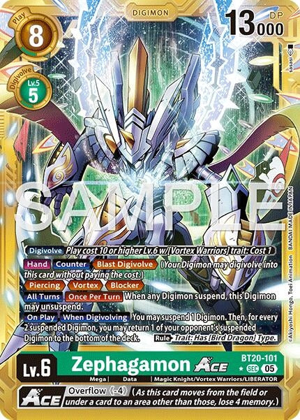 Image for Zephagamon ACE (Gold Border) - Digimon Card Game