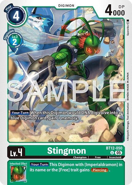 Image for Stingmon - BT12-050 (Reprint) - Digimon Card Game
