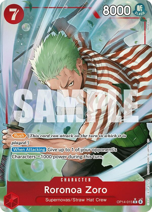 Image for Roronoa Zoro - OP14-015 (Alternate Art) - One Piece Card Game
