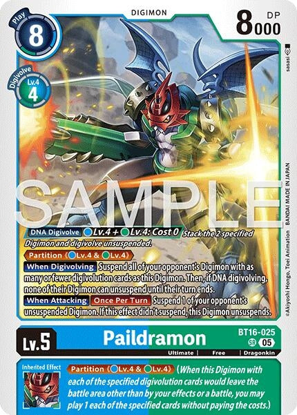 Image for Paildramon - BT16-025 (Reprint) - Digimon Card Game