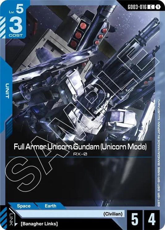 Image for Full Armor Unicorn Gundam (Unicorn Mode) - Gundam Card Game