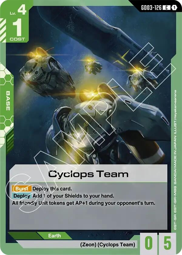 Image for Cyclops Team - Gundam Card Game