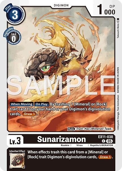 Image for Sunarizamon - Digimon Card Game