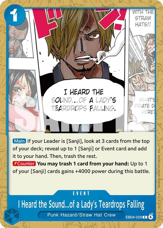 Image for I Heard the Sound...of a Lady's Teardrops Falling - One Piece Card Game
