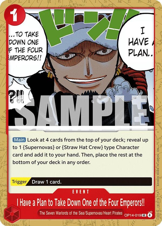 Image for I Have a Plan to Take Down One of the Four Emperors!! - One Piece Card Game