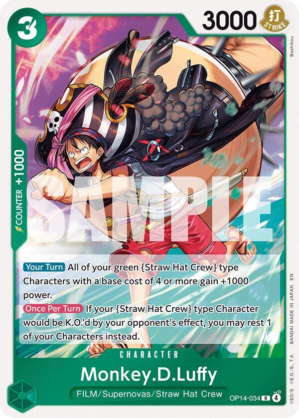 Image for Monkey.D.Luffy - OP14-34 - One Piece Card Game